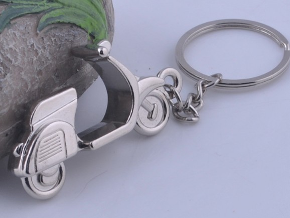 Women's motorcycle keychain