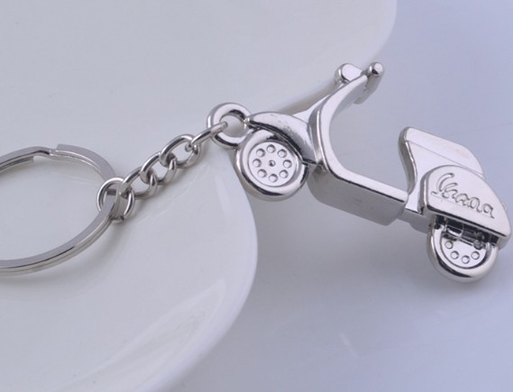 Women's motorcycle keychain