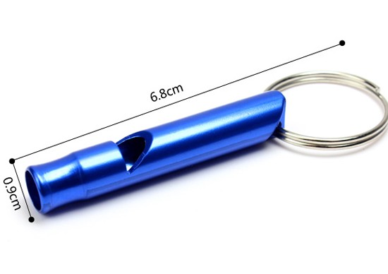 Aluminum whistle keychain