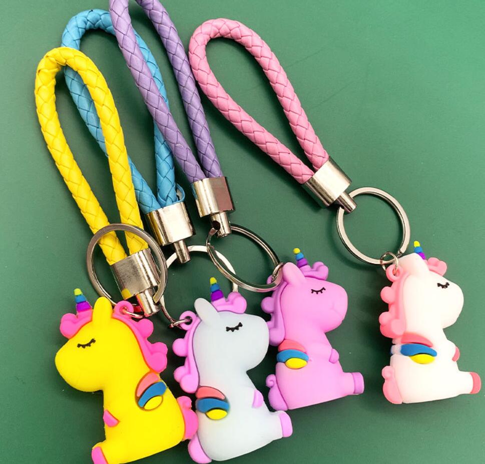 silicone horse keychain