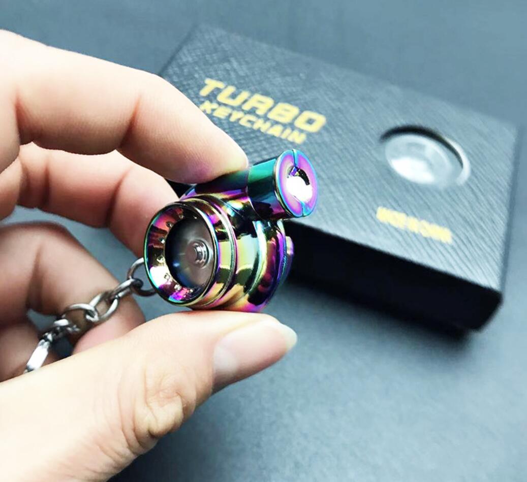 Electric Rotary Turbo LED Keychain