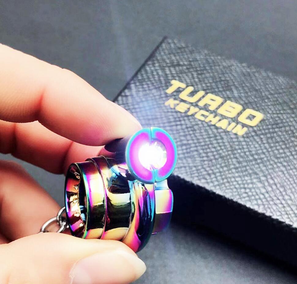 Electric Rotary Turbo LED Keychain