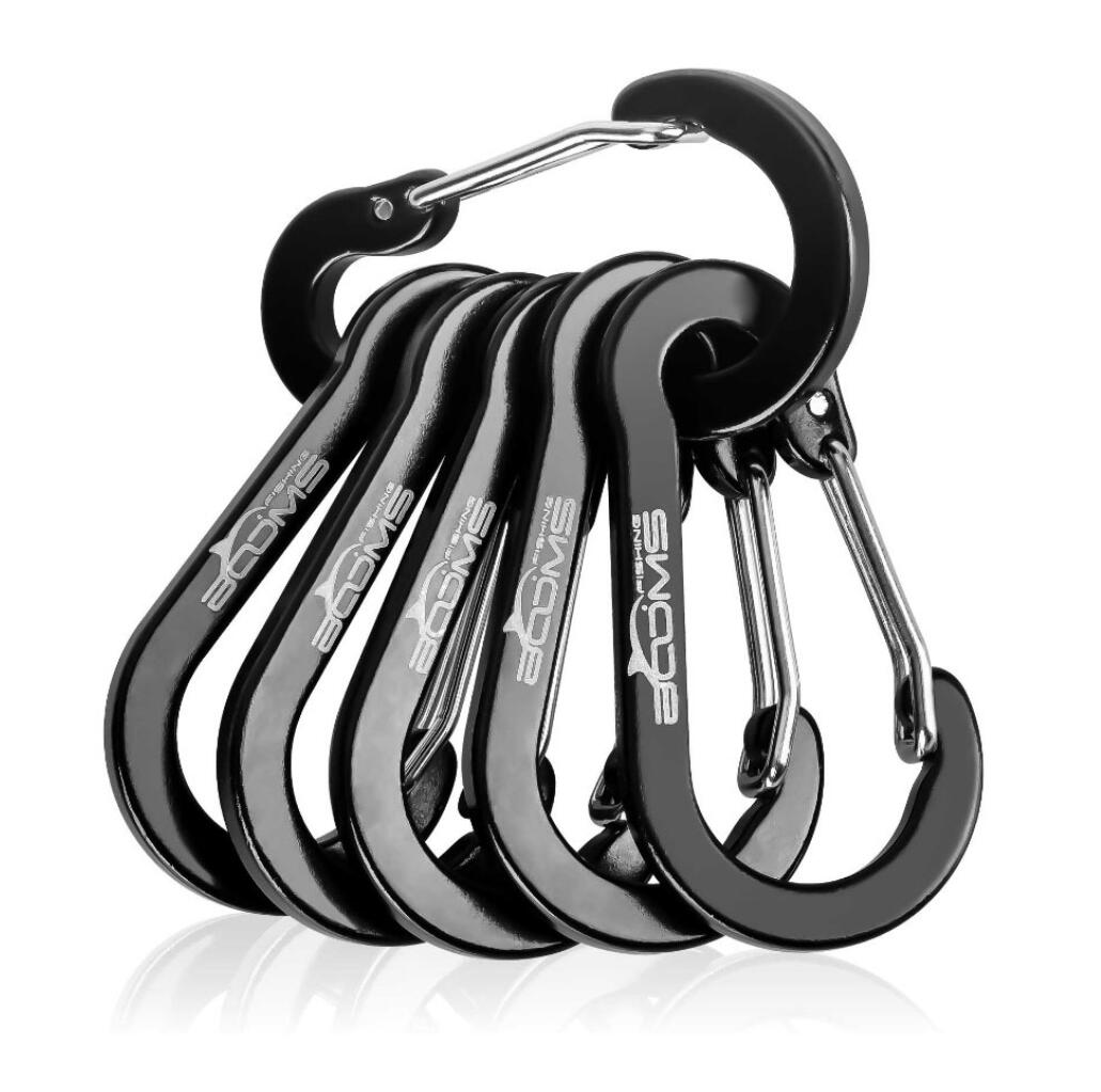 Outdoor camping aluminum alloy carabiner