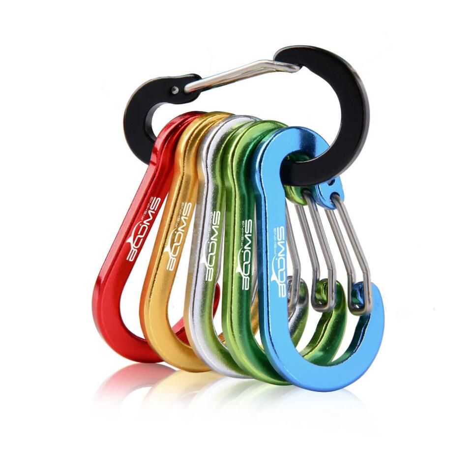 Outdoor camping aluminum alloy carabiner