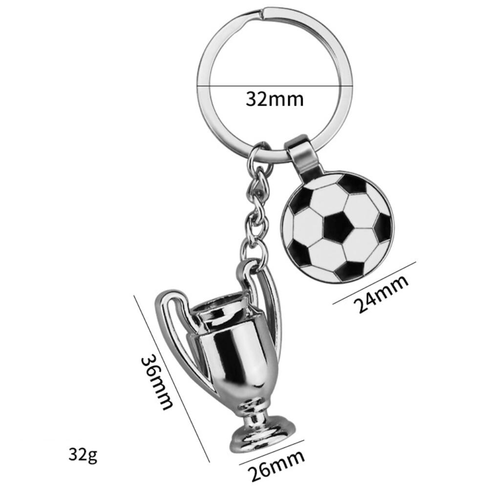 Football trophy keychain