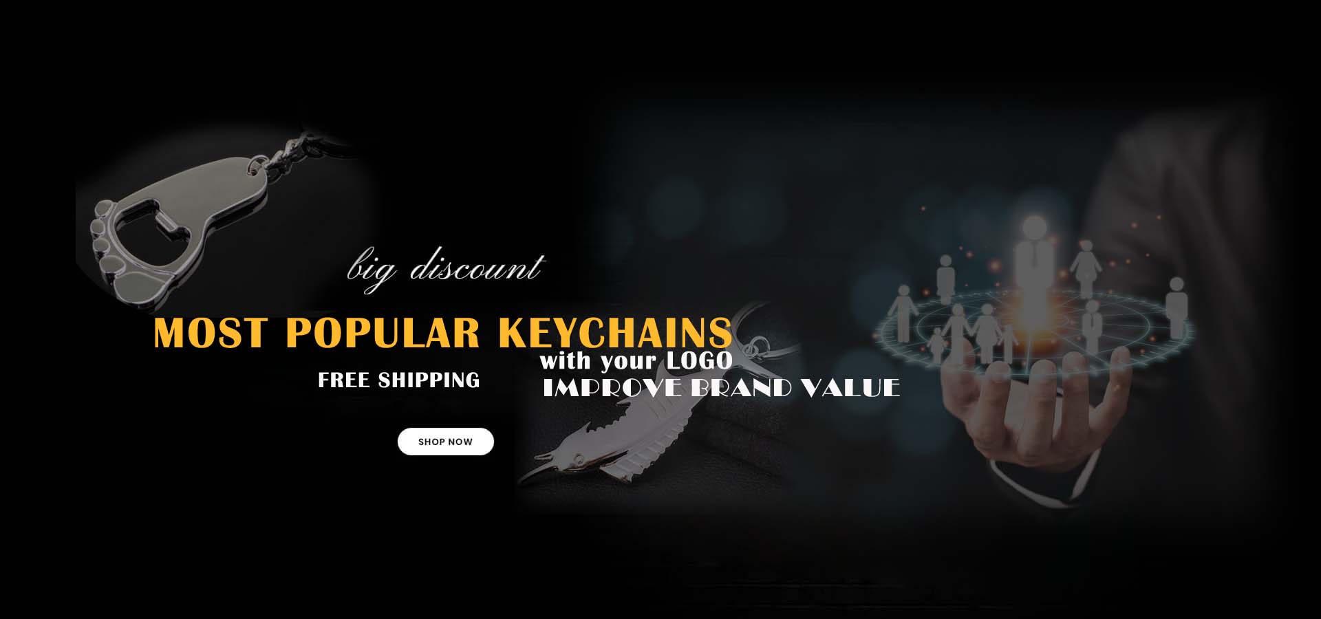 Personalized keychain advertising brand value